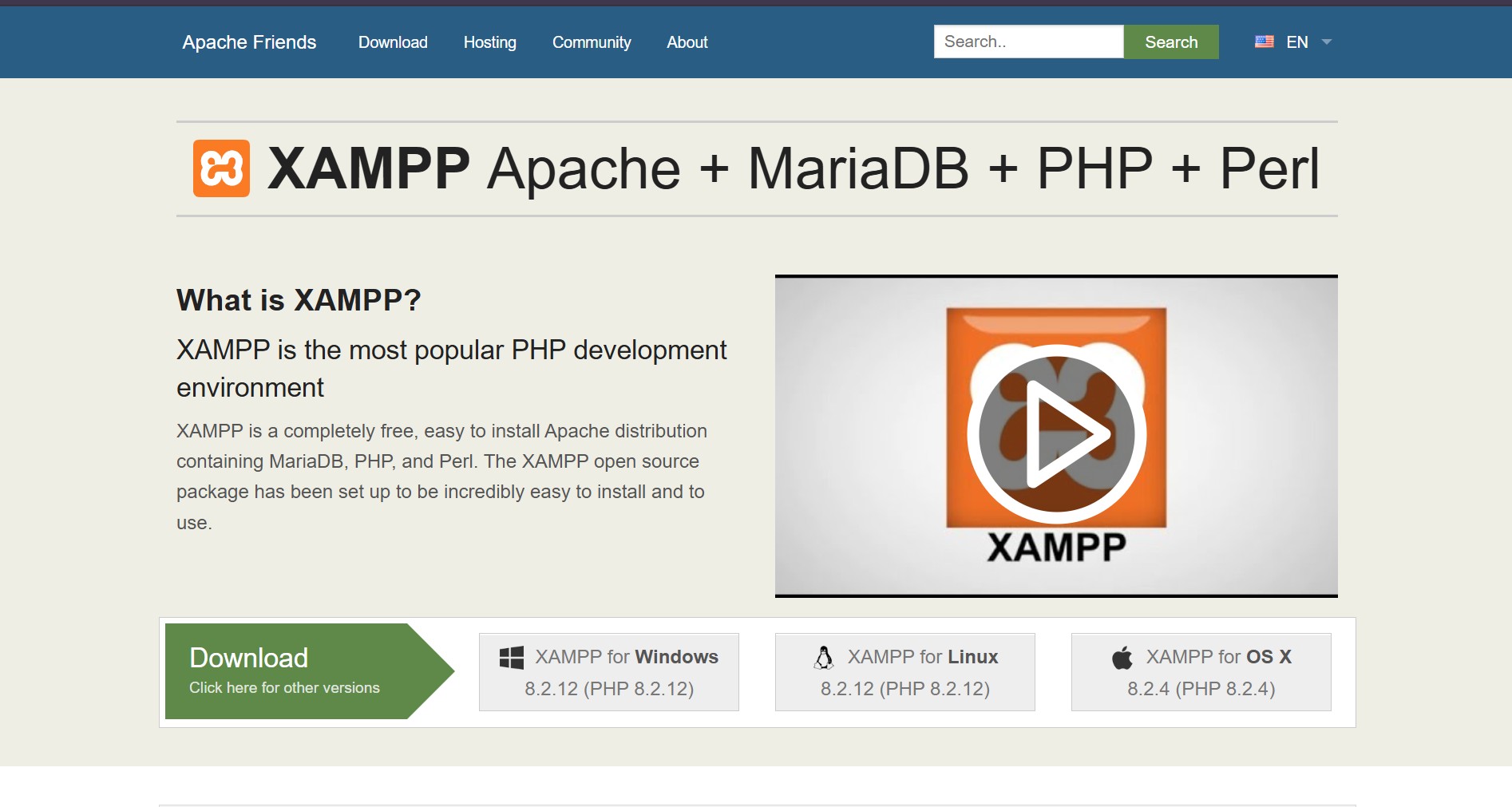 Install XAMPP